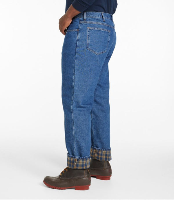 Men's Double L® Jeans, Classic Fit, Flannel-Lined