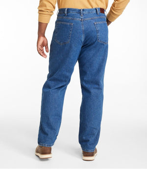 Men's Double L® Jeans, Natural Fit, Flannel-Lined