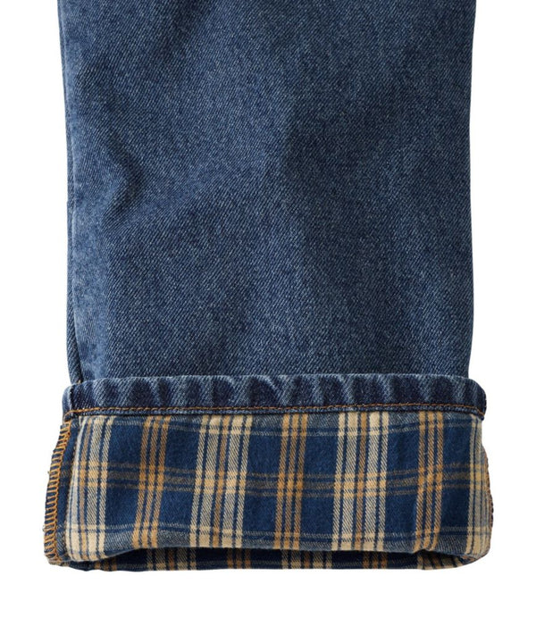 Men's Double L® Jeans, Natural Fit, Flannel-Lined
