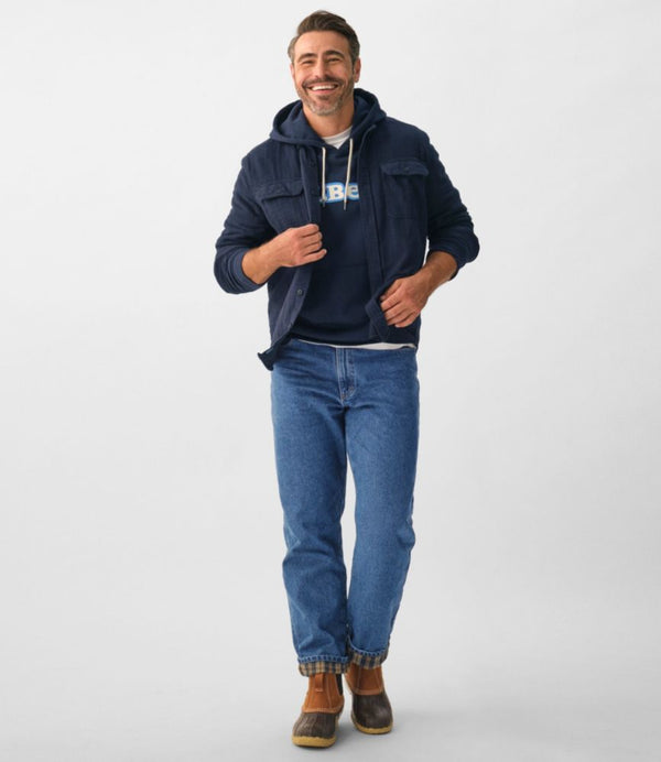Men's Double L® Jeans, Natural Fit, Flannel-Lined