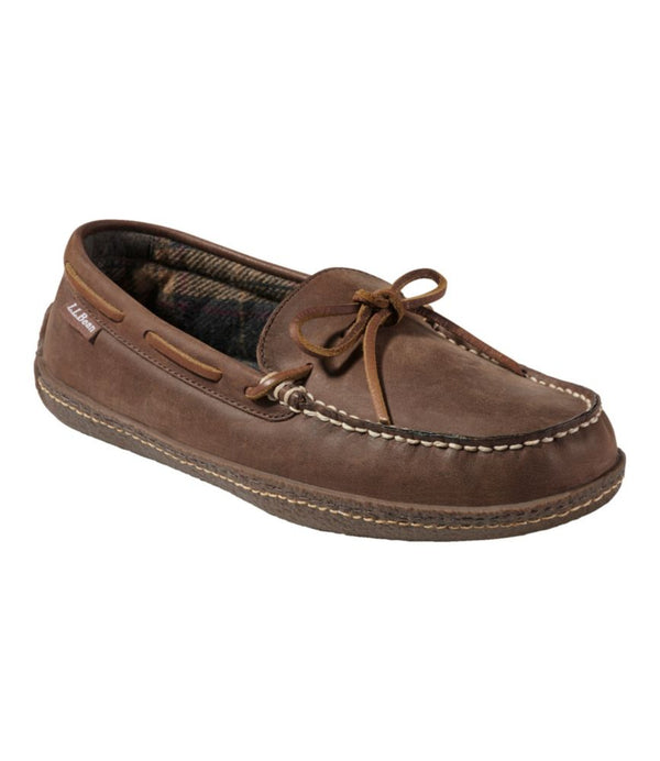Men's Handsewn Slippers, Flannel-Lined