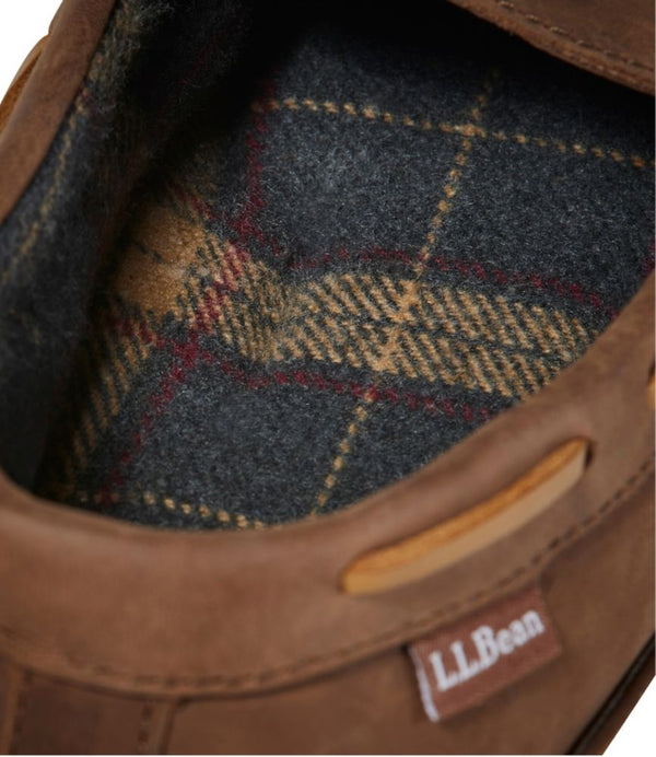 Men's Handsewn Slippers, Flannel-Lined