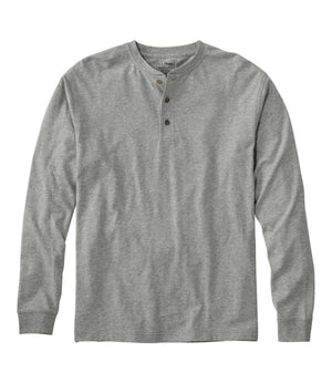 Men's Carefree Unshrinkable Tee, Traditional Fit, Long-Sleeve Henley