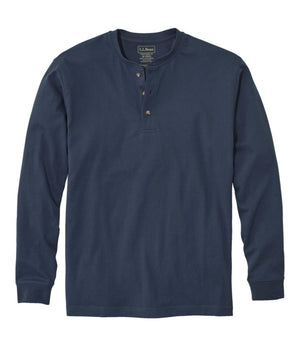 Men's Carefree Unshrinkable Tee, Traditional Fit, Long-Sleeve Henley