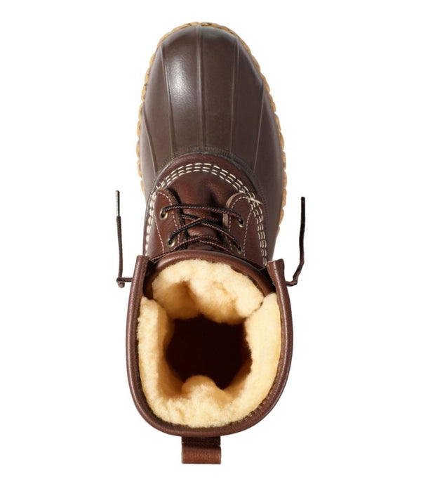Men's Bean Boots, 10" Shearling-Lined