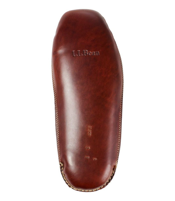Men's Bison Double-Sole Slippers, Shearling-Lined