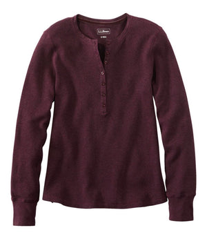 Women's Waffle-Knit Henley
