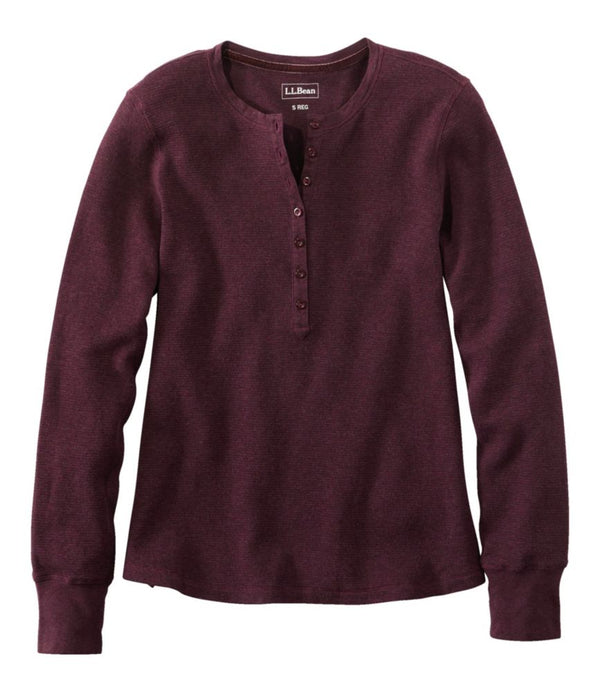 Women's Waffle-Knit Henley