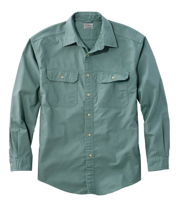 Men's Sunwashed Canvas Shirt, Traditional Fit