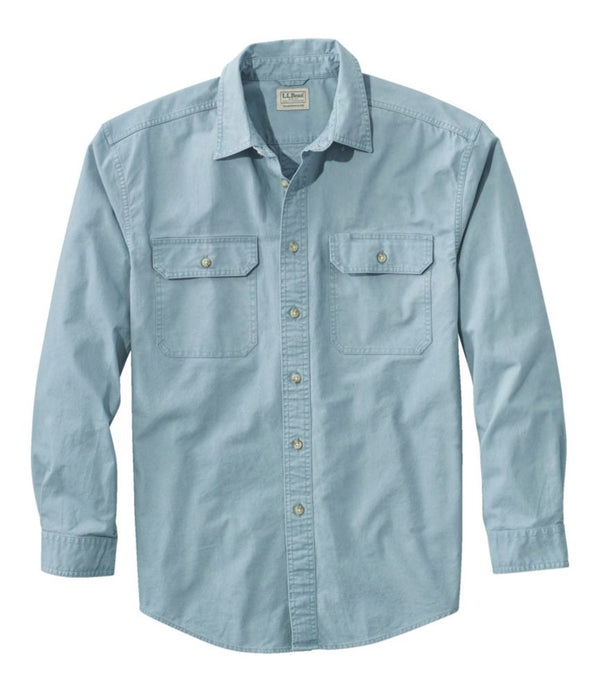 Men's Sunwashed Canvas Shirt, Traditional Fit