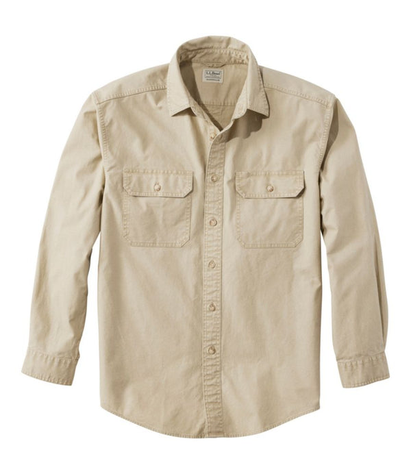 Men's Sunwashed Canvas Shirt, Traditional Fit
