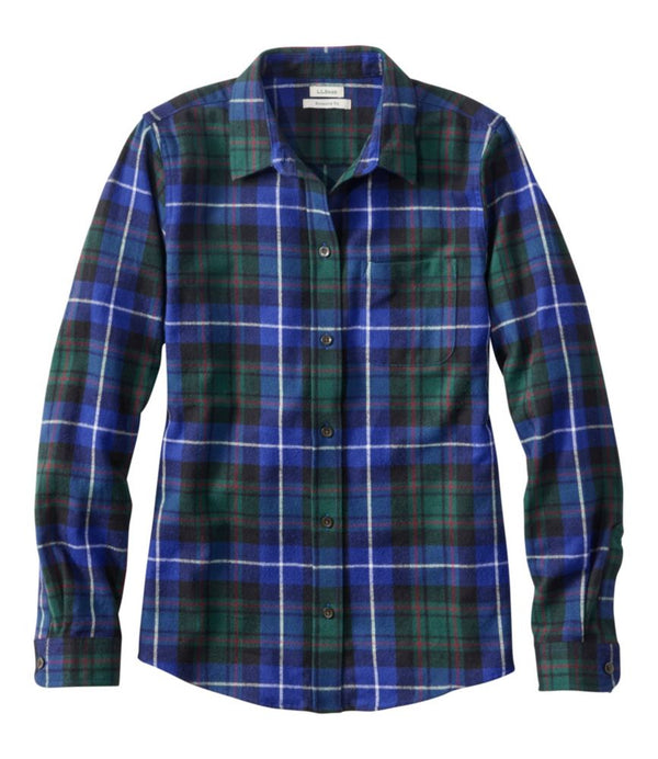 Women's Scotch Plaid Flannel Shirt, Relaxed