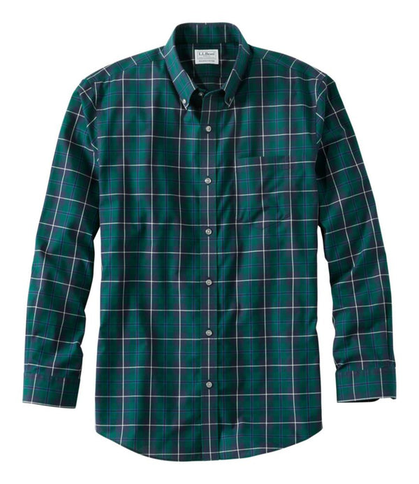 Men's Wrinkle-Free Kennebunk Sport Shirt, Slightly Fitted Check