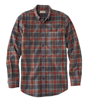 Men's Scotch Plaid Flannel Shirt, Slightly Fitted
