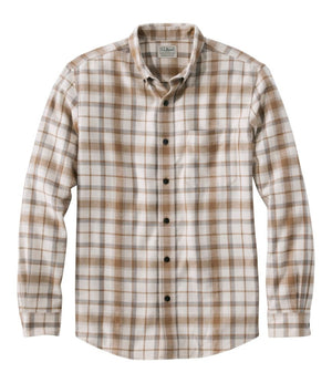 Men's Scotch Plaid Flannel Shirt, Slightly Fitted