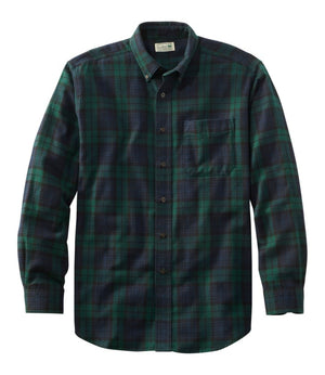 Men's Scotch Plaid Flannel Shirt, Slightly Fitted