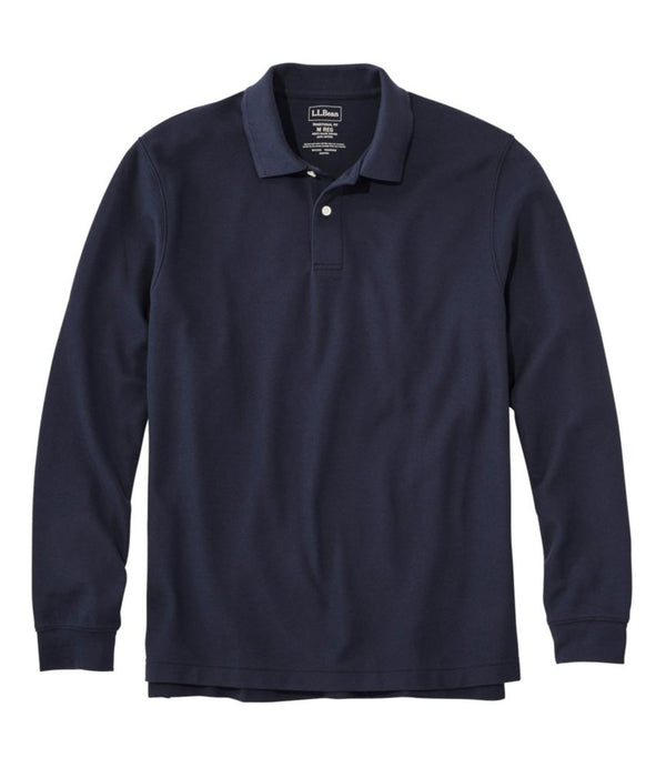 Men's Premium Double L® Polo, Long-Sleeve Without Pocket