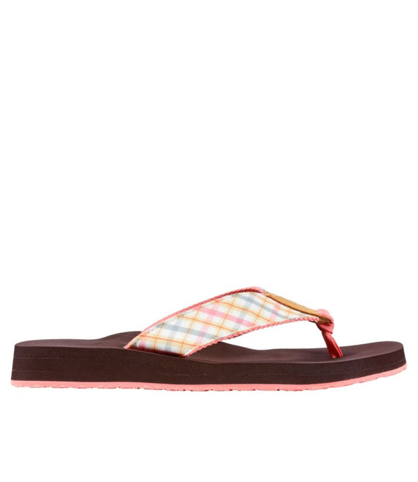 Women's Maine Isle Flip-Flops, Woven Print