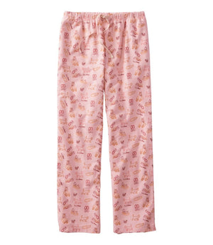 Women's L.L.Bean Flannel Sleep Pants, Print