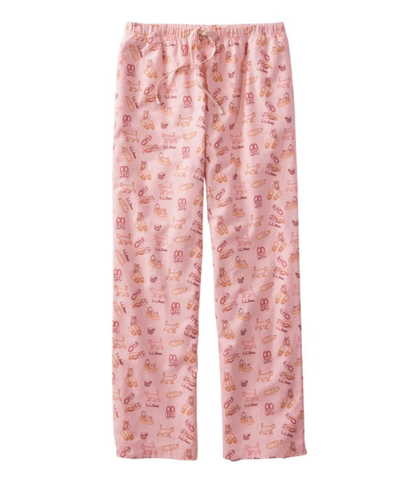 Women's L.L.Bean Flannel Sleep Pants, Print