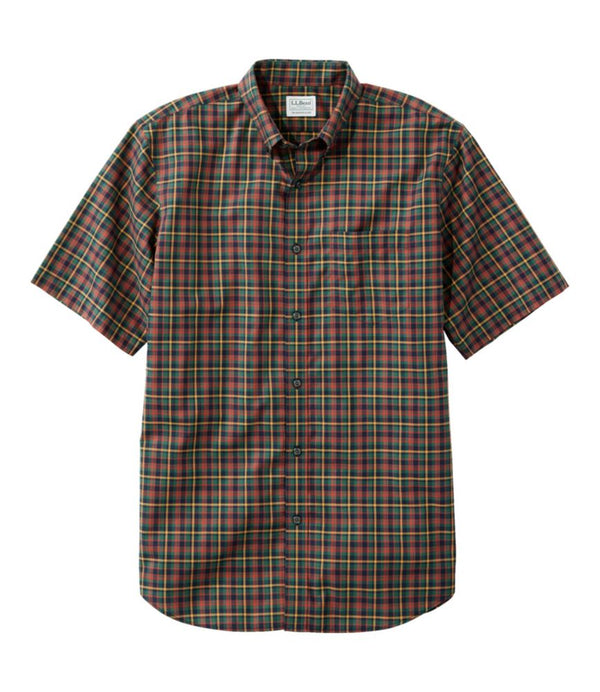 Men's Wrinkle-Free Kennebunk Sport Shirt, Traditional Fit Short-Sleeve Check