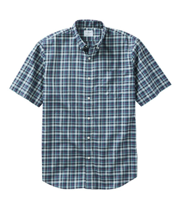 Men's Wrinkle-Free Kennebunk Sport Shirt, Traditional Fit Short-Sleeve Check