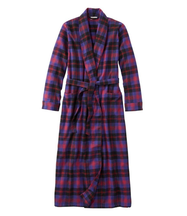 Women's Scotch Plaid Flannel Robe