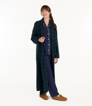 Women's Scotch Plaid Flannel Robe