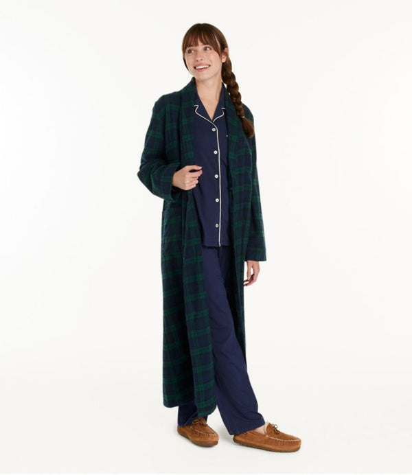 Women's Scotch Plaid Flannel Robe