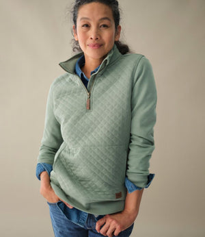 Women's Quilted Quarter-Zip Pullover