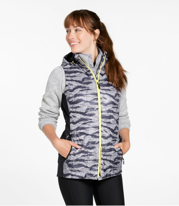 Women's PrimaLoft Packaway Long Vest, Print