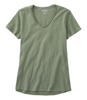 Women's Organic Cotton Tee, V-Neck Short-Sleeve