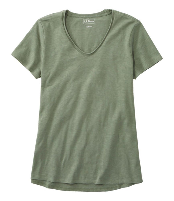 Women's Organic Cotton Tee, V-Neck Short-Sleeve