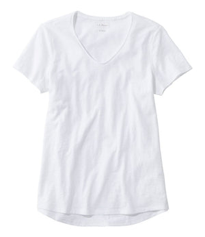 Women's Organic Cotton Tee, V-Neck Short-Sleeve
