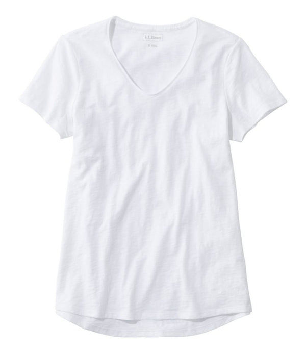 Women's Organic Cotton Tee, V-Neck Short-Sleeve