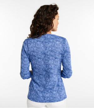 Women's L.L.Bean Tee, Three-Quarter-Sleeve Splitneck Tunic Print