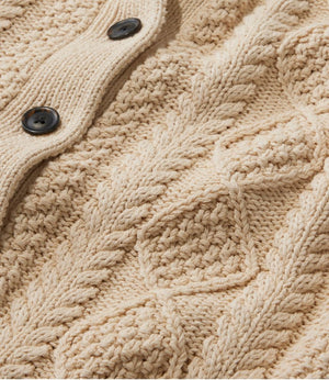 Women's Signature Cotton Fisherman Sweater, Short Cardigan