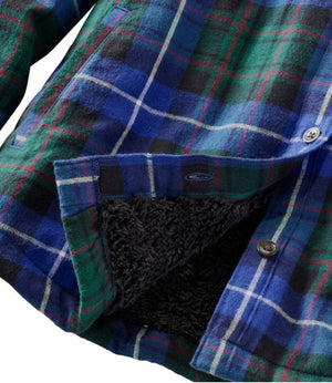 Women's Scotch Plaid Shirt, Sherpa-Lined