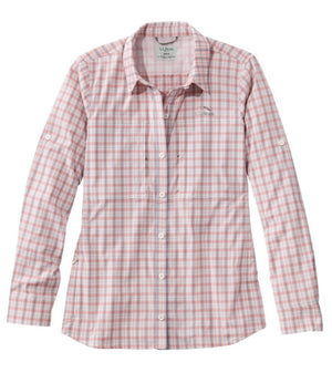 Women's Tropicwear Pro Stretch Shirt, Long-Sleeve Plaid