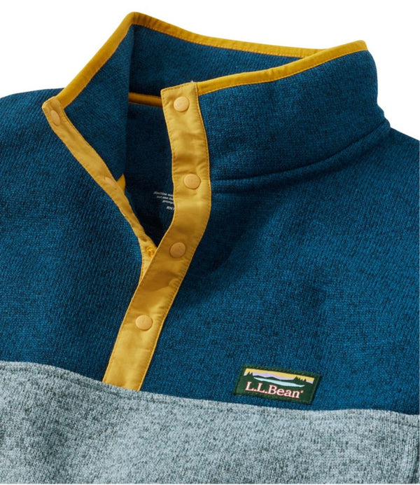 Men's L.L.Bean Sweater Fleece Pullover, Colorblock