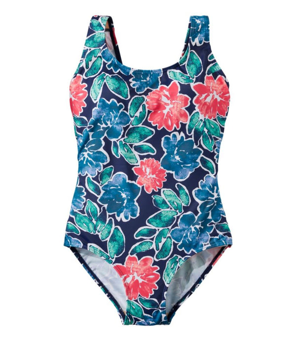 Women's BeanSport Swimwear, Scoopneck Tanksuit Print