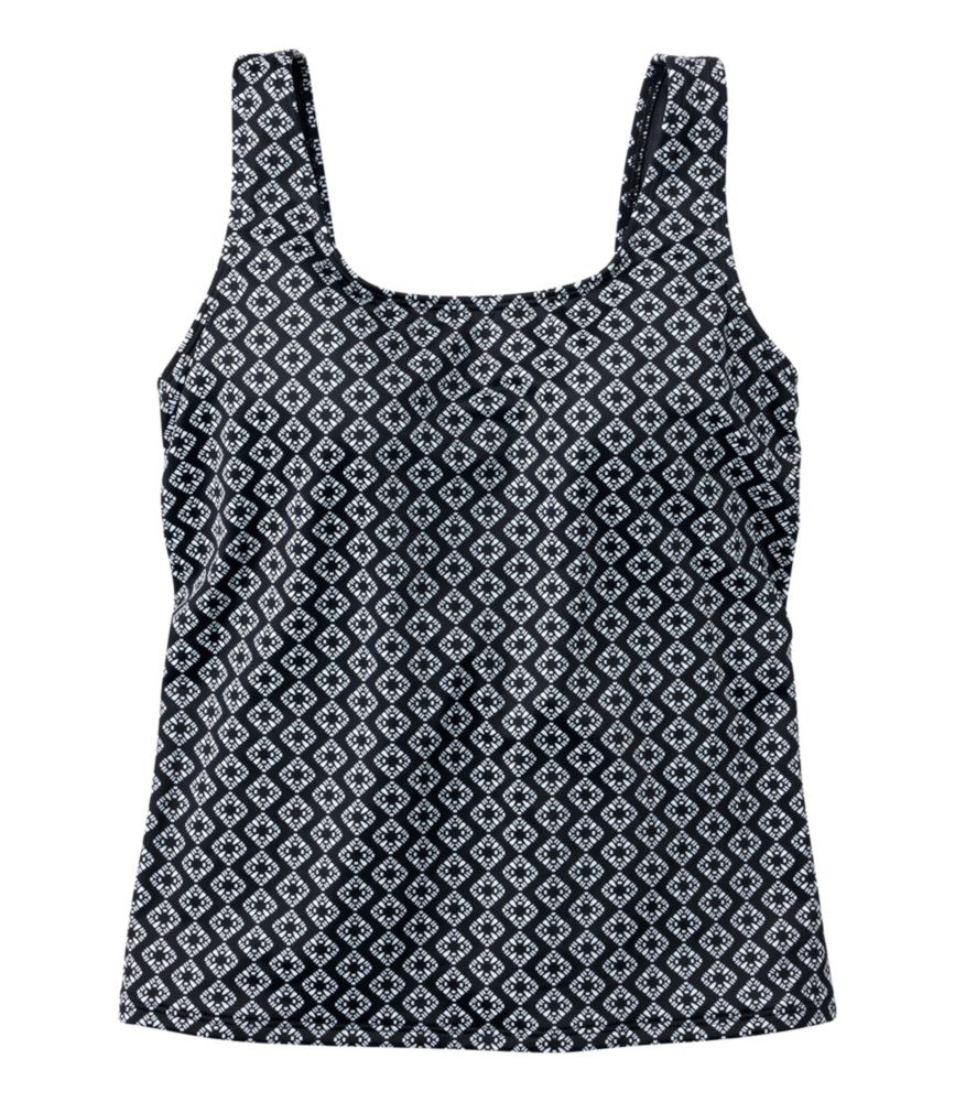Women's BeanSport Swimwear, Scoopneck Tankini Top Print