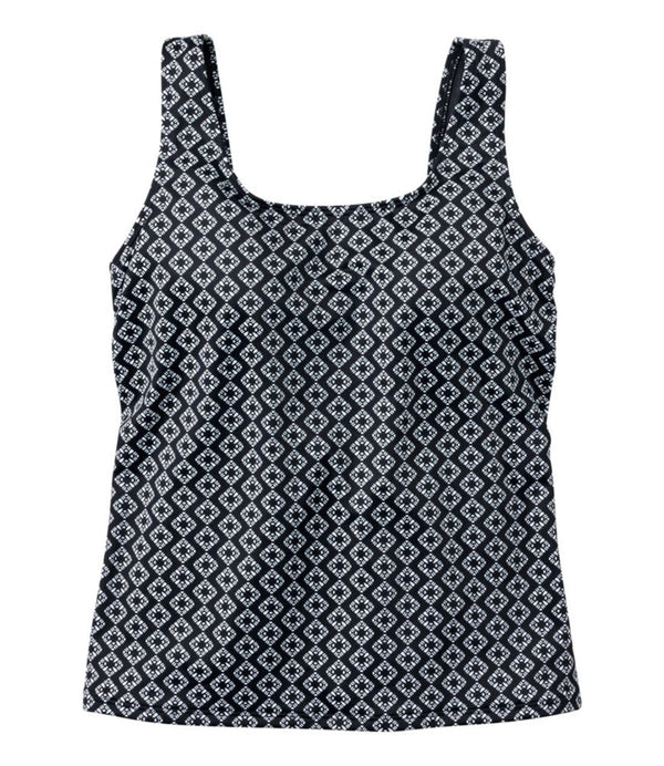 Women's BeanSport Swimwear, Scoopneck Tankini Top Print