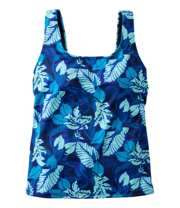 Women's BeanSport Swimwear, Scoopneck Tankini Top Print