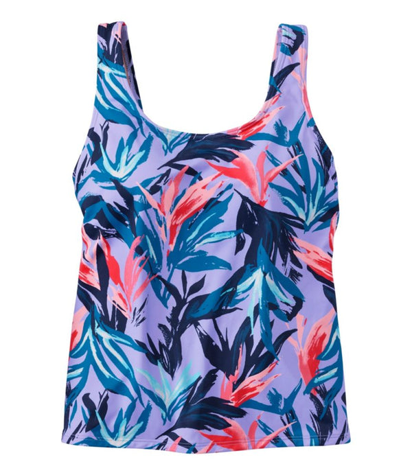 Women's BeanSport Swimwear, Scoopneck Tankini Top Print