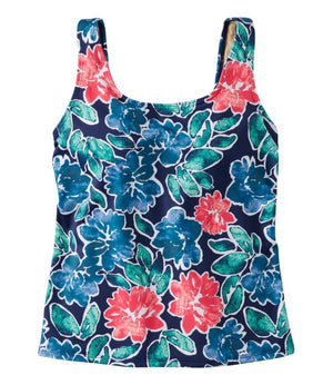 Women's BeanSport Swimwear, Scoopneck Tankini Top Print