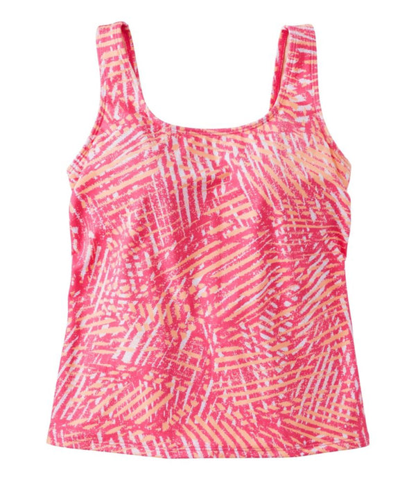 Women's BeanSport Swimwear, Scoopneck Tankini Top Print