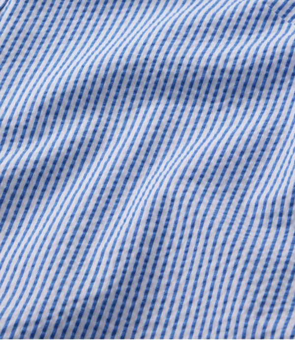 Women's Vacationland Seersucker Shirt, Short-Sleeve Popover Stripe