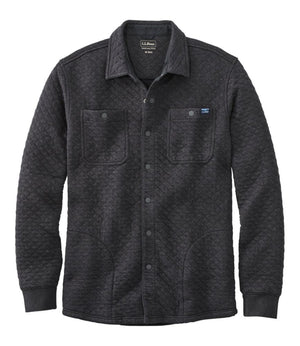 Men's Quilted Sweatshirts, Snap Overshirt