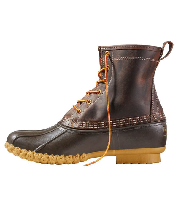 Men's Bean Boots 8", Flannel-Lined Insulated